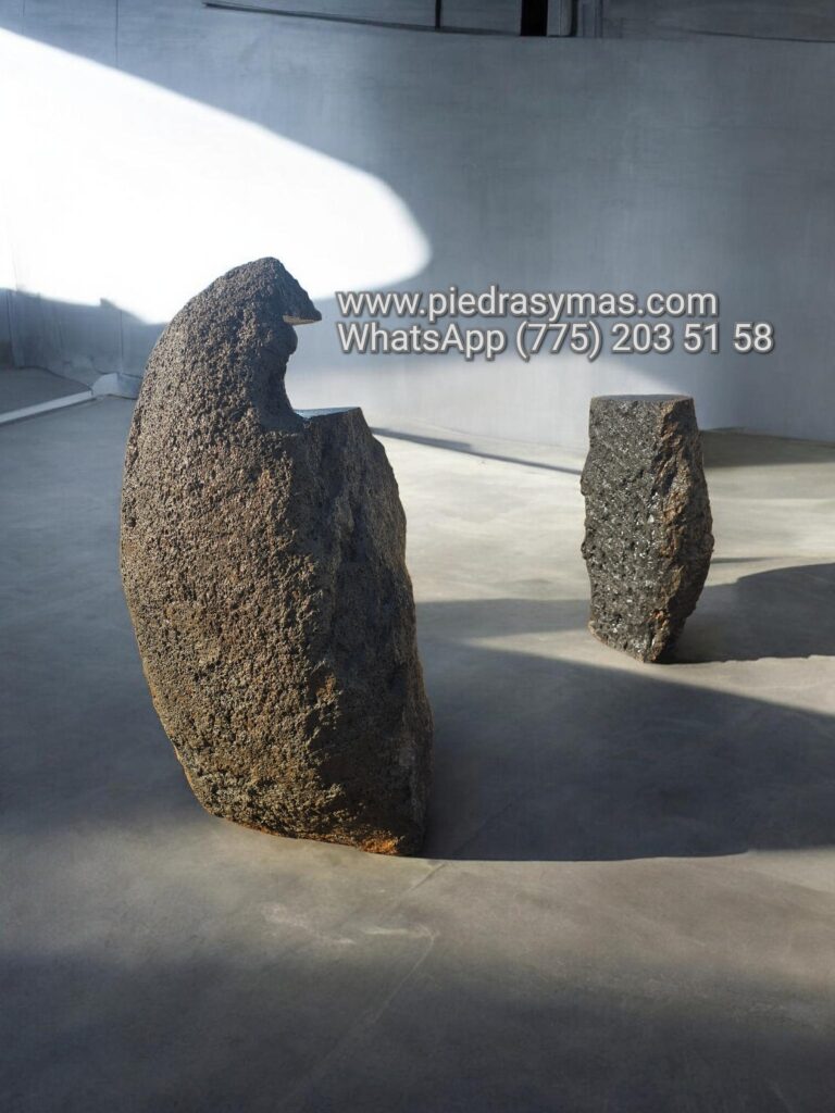 Bases para mesa de piedra volcanica